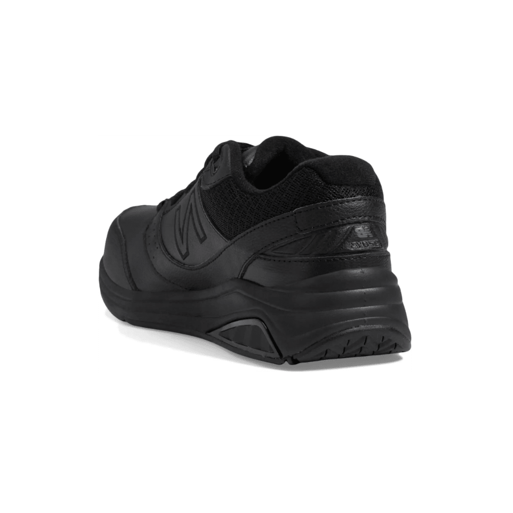 New Balance Women's 928v3 Leather Walking Shoes - Black/Black 5