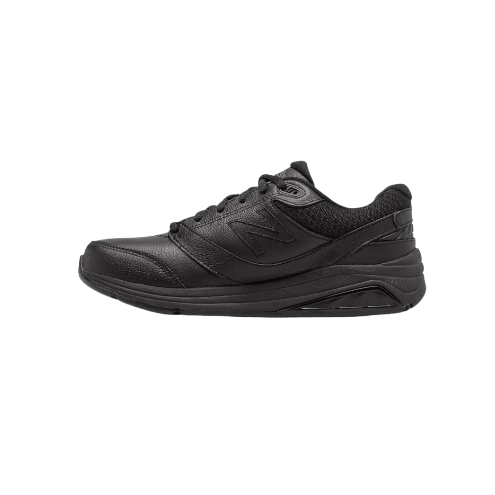 New Balance Women's 928v3 Leather Walking Shoes - Black/Black 7