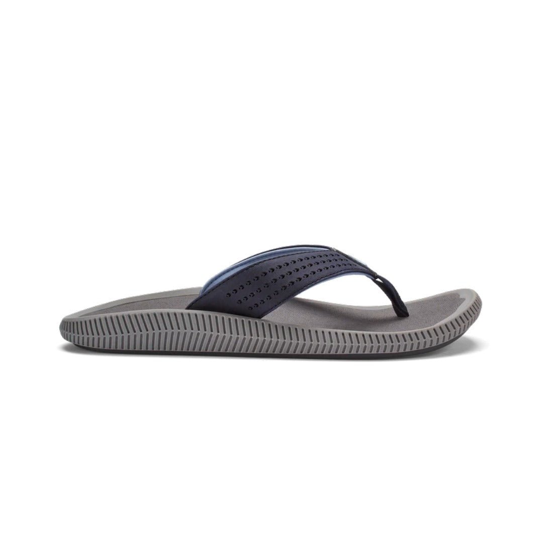 Olukai Men's Ulele Water-Ready Beach Sandals Blue Depth / Charcoal 1