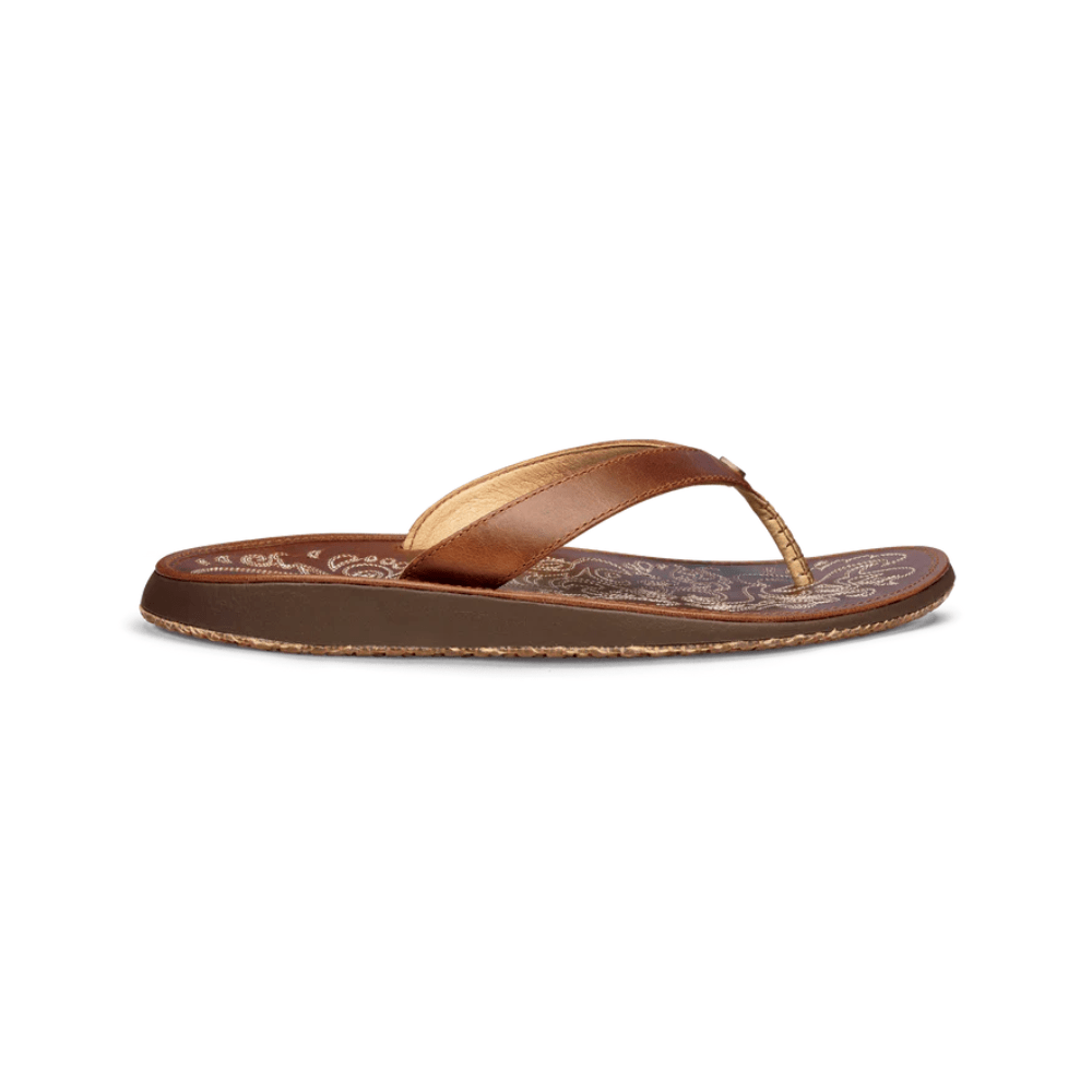 Olukai Paniolo Women’s Premium Leather Sandals - Natural 1