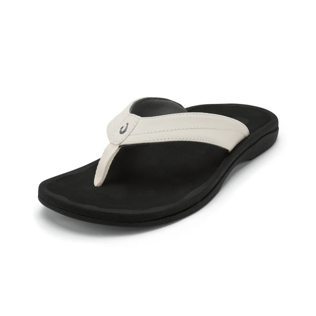 Olukai Women's Ohana Water-Friendly Sandals Bright White / Black 4