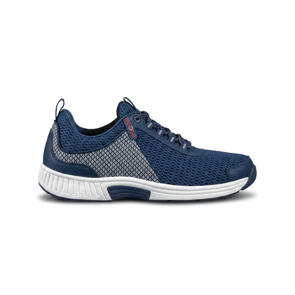 Orthofeet Edgewater Men's Blue Walking Sneaker 1