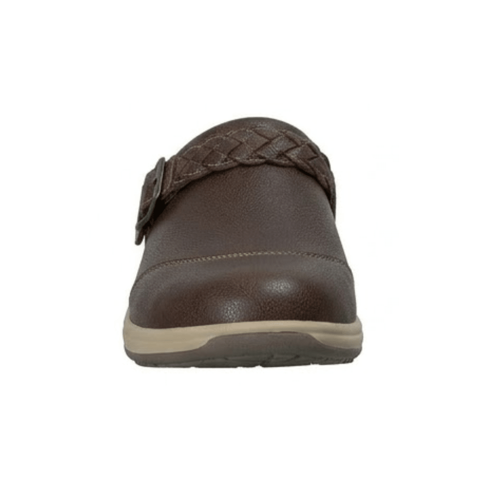 Orthofeet Irma Women's Clog Brown Leather Slip On Comfort Shoes 4