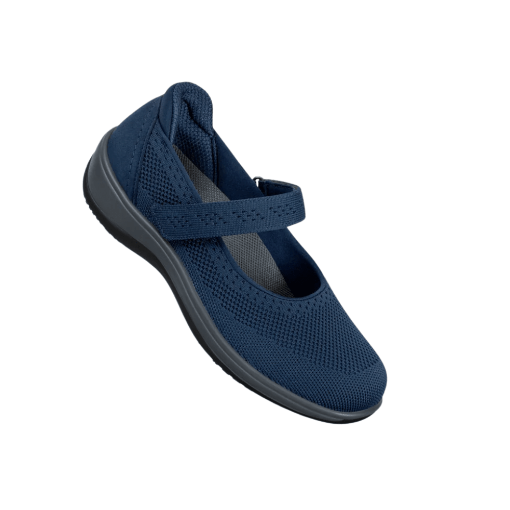 Orthofeet Jessa Women Knit Mary Jane - Navy 2