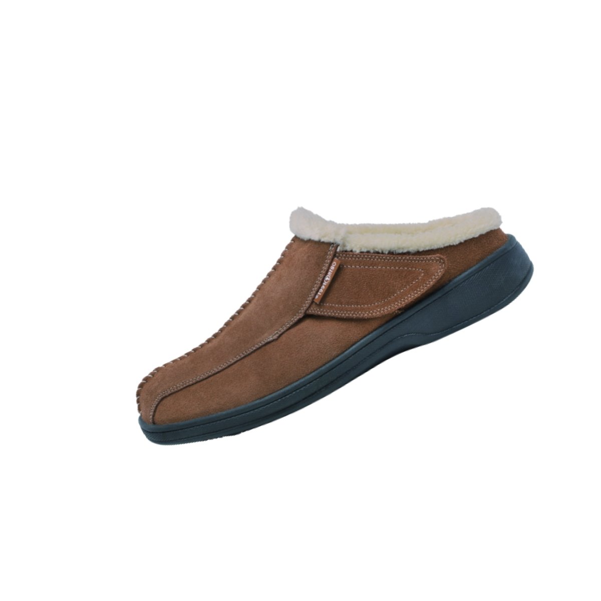 Orthofeet Men’s Asheville Orthopedic Leather Slippers – Brown 4