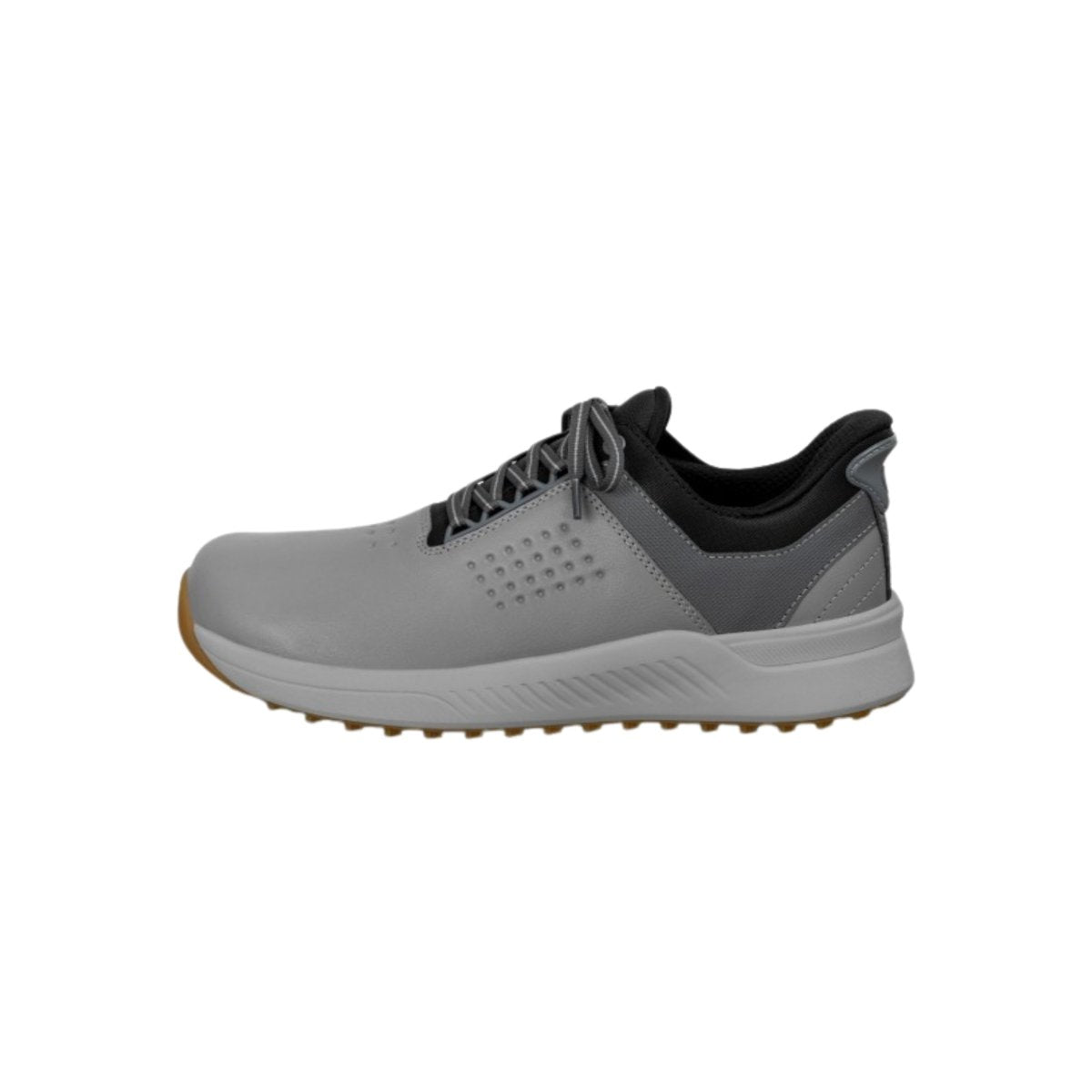 Orthofeet Men's Birdie Hands-Free Water-Repellent Golf Shoes – Gray 4