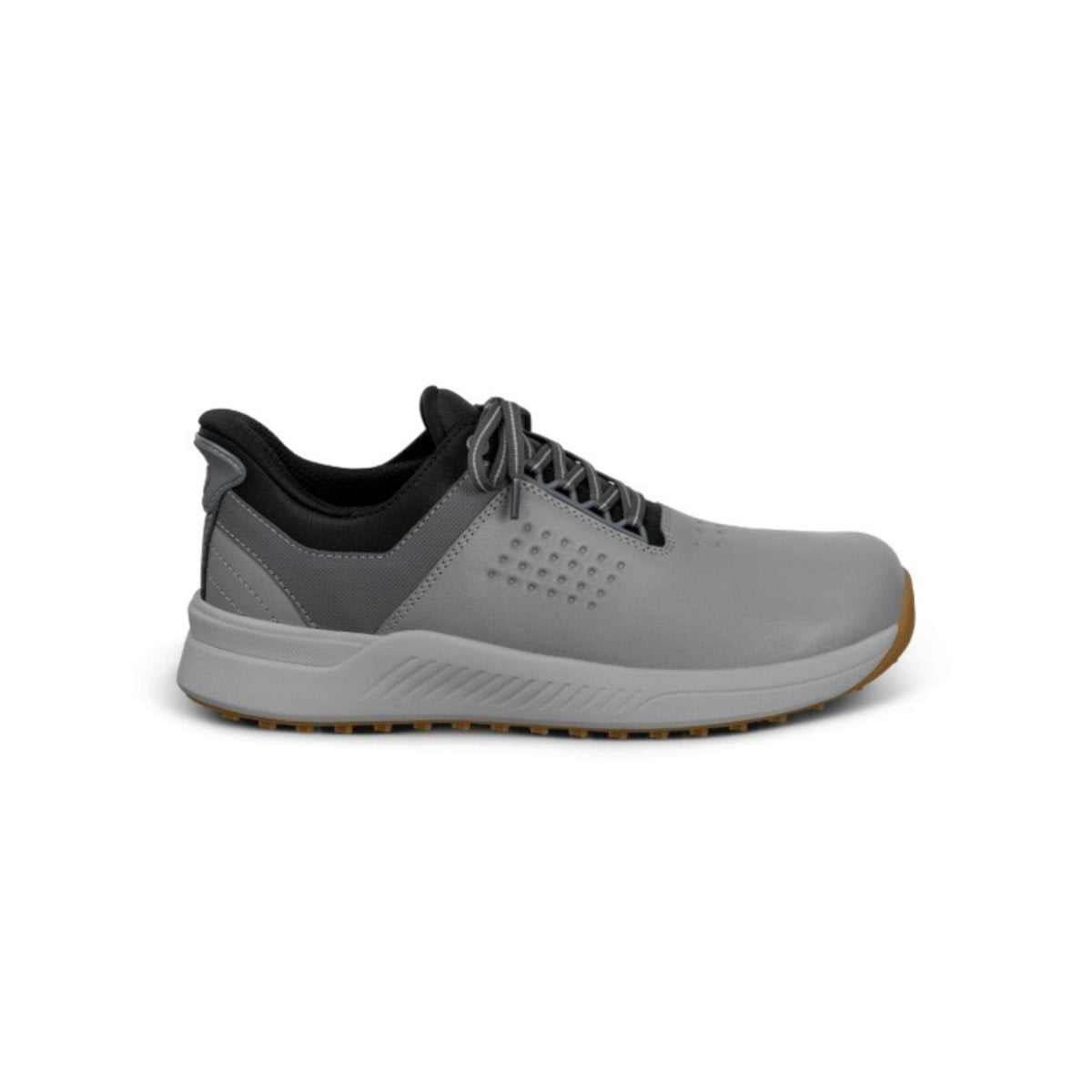Orthofeet Men's Birdie Hands-Free Water-Repellent Golf Shoes – Gray 1