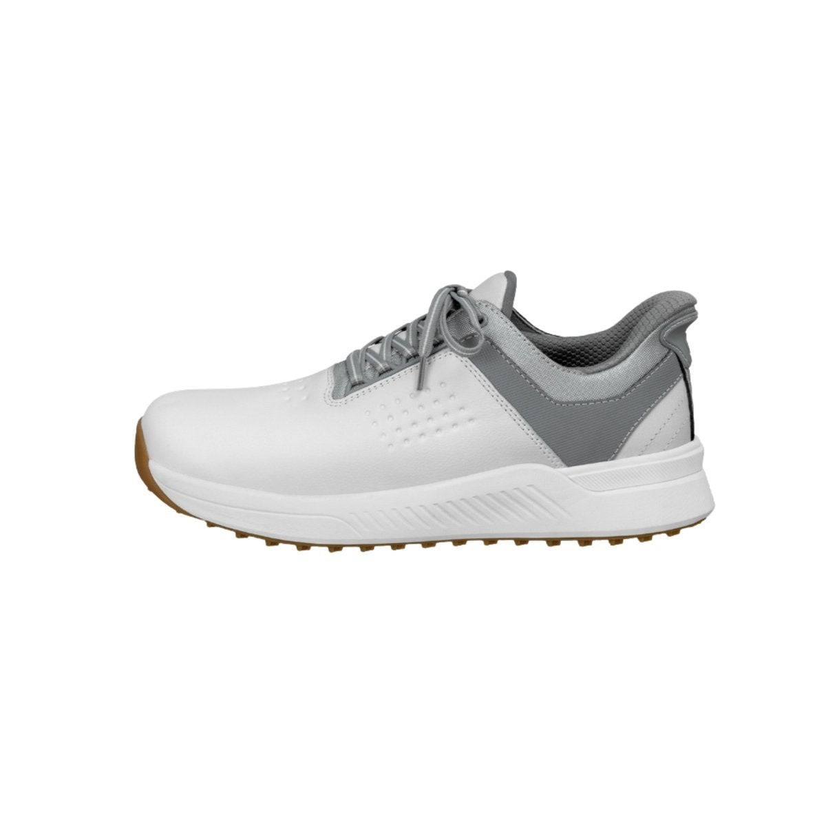 Orthofeet Men's Birdie Hands-Free Water-Repellent Golf Shoes - White 6