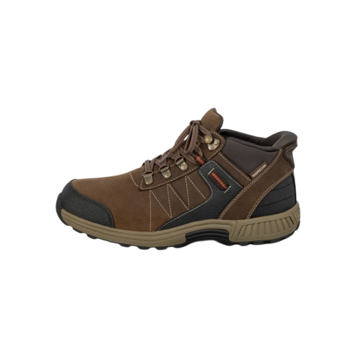 Orthofeet Men's Dalton Hands-Free Waterproof Hiking Boot – Brown 4