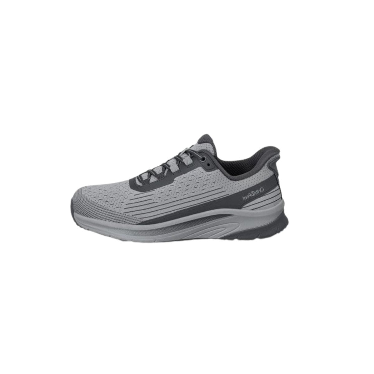 Orthofeet Men's Dash Hands-Free Slip-On Sneakers – Gray 5