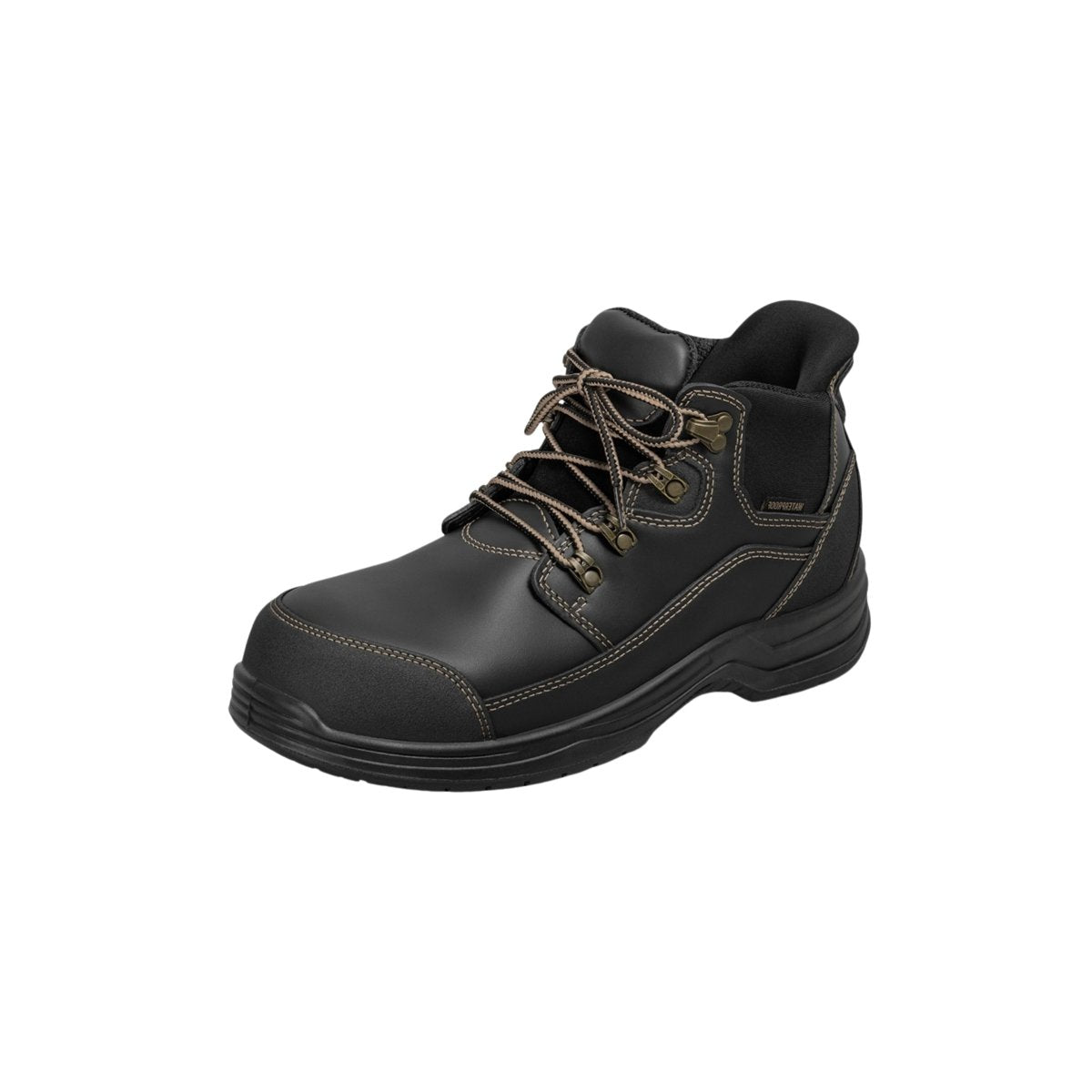 Orthofeet Men's Graphite Hands-Free Waterproof Work Boots - Black 5