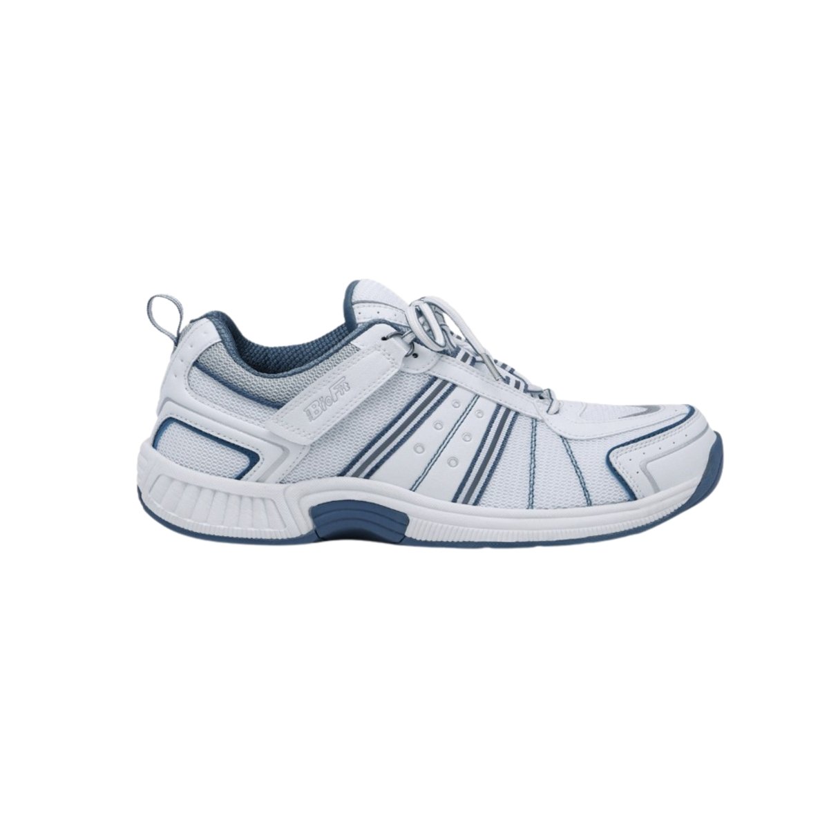 Orthofeet Men's Monterey Bay Tie-Less Athletic Sneakers – White 1