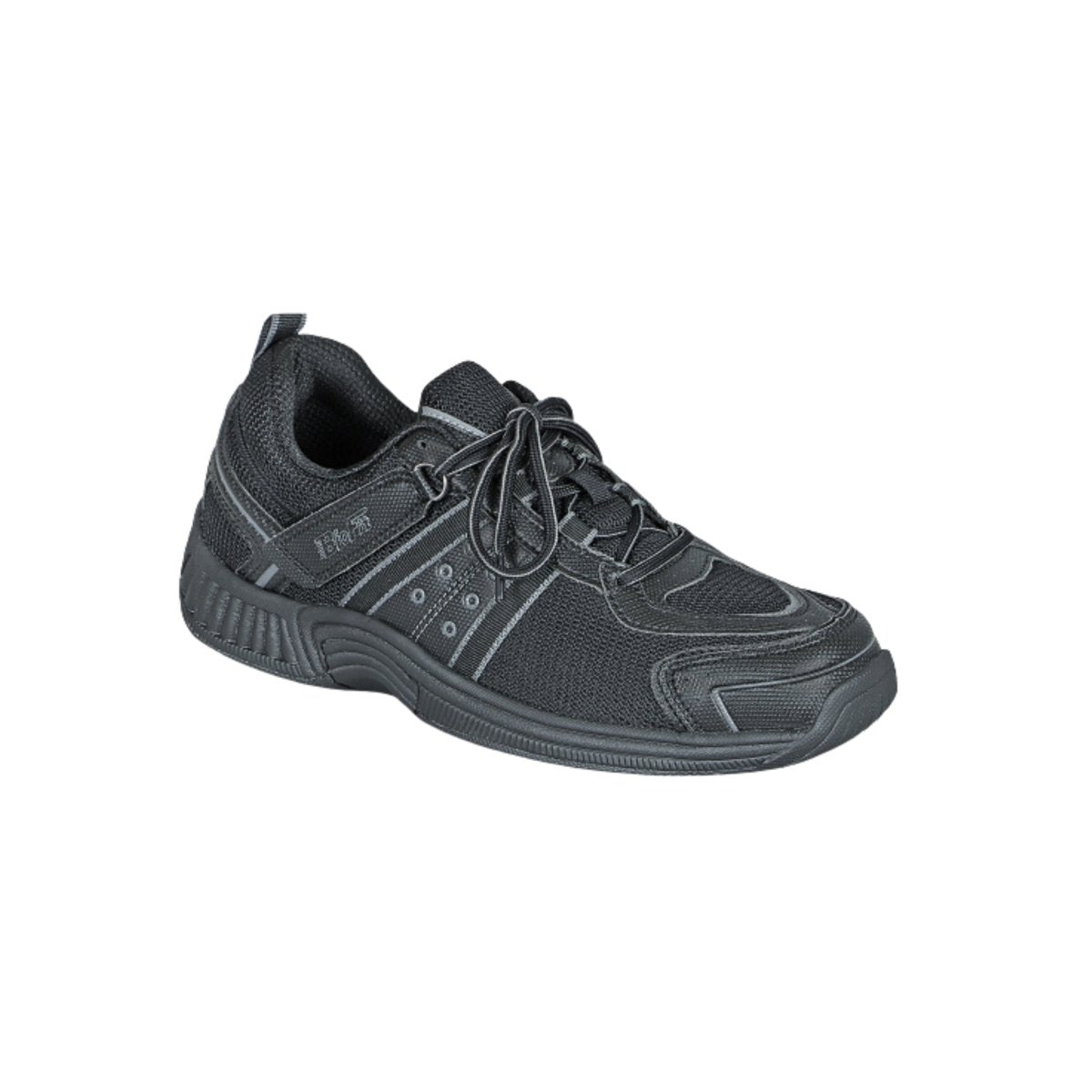 Orthofeet Men's Monterey Bay Tie-Less Walking Shoes – Black 6
