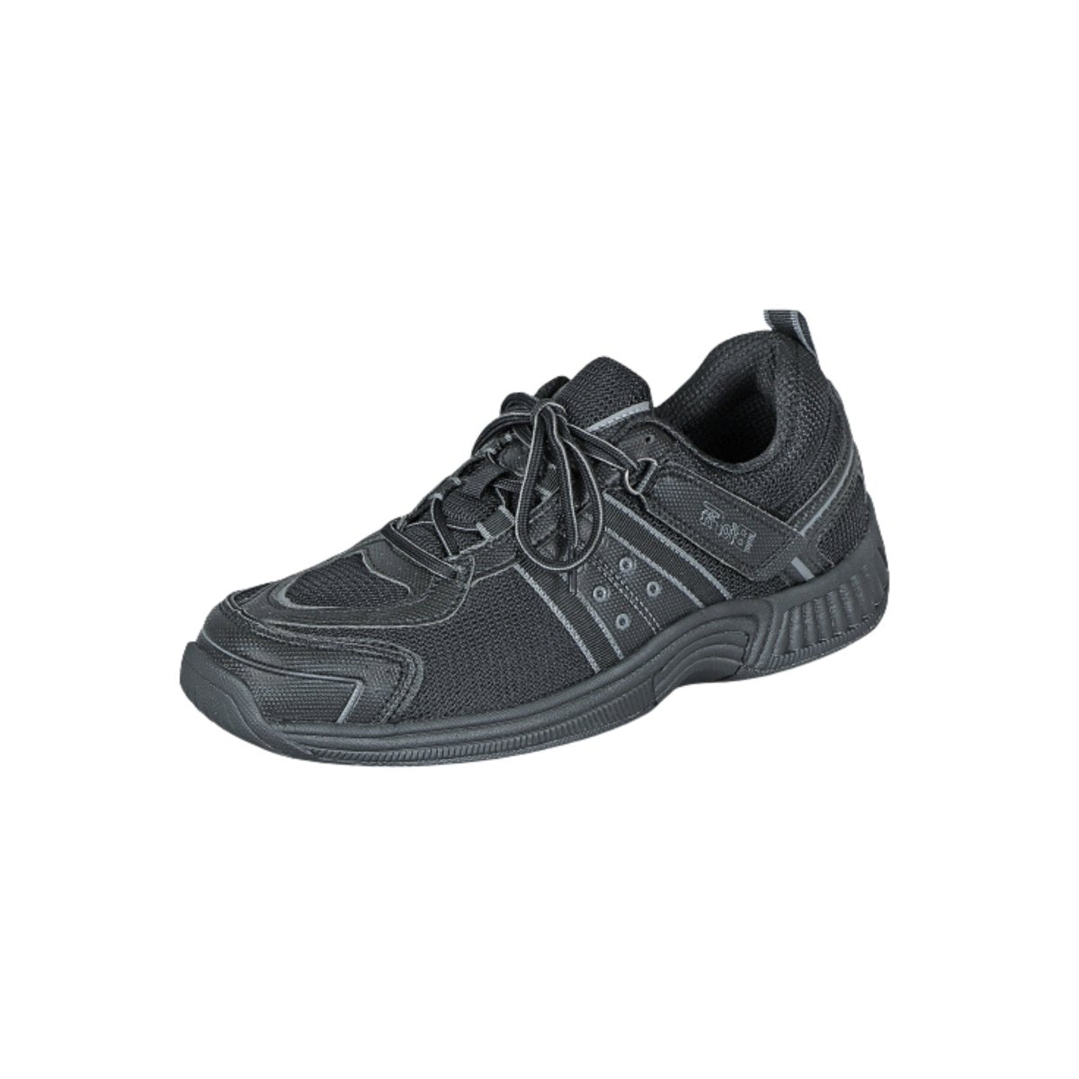 Orthofeet Men's Monterey Bay Tie-Less Walking Shoes – Black 2