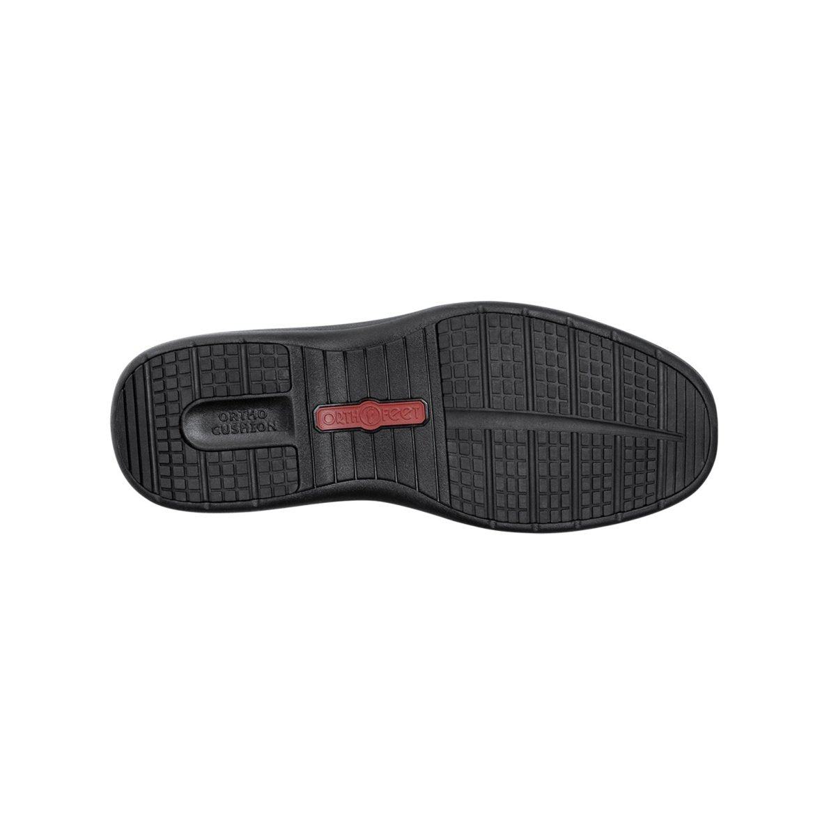 Orthofeet Men's Moreno Leather Orthotic Walking Shoes - Black 4