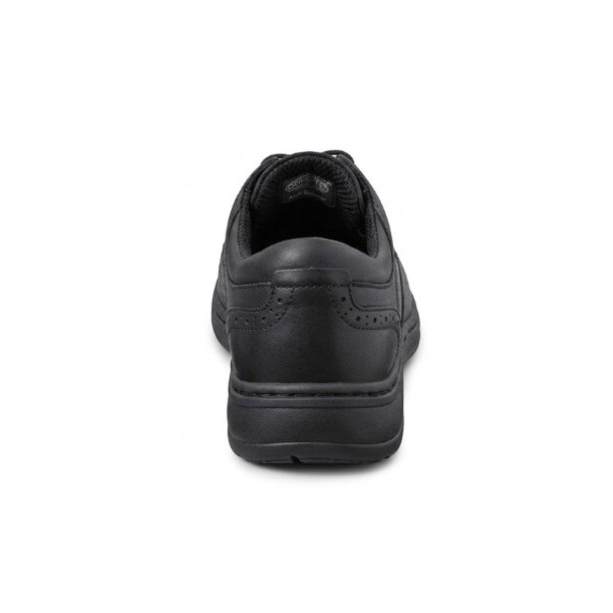 Orthofeet Men's Moreno Leather Orthotic Walking Shoes - Black 2