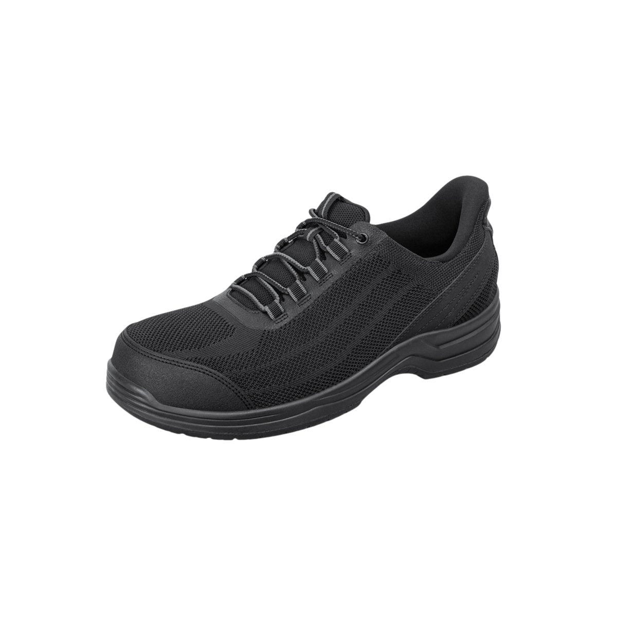 Orthofeet Men's Onyx Hands-Free Safety Toe Work Shoes - Black 2
