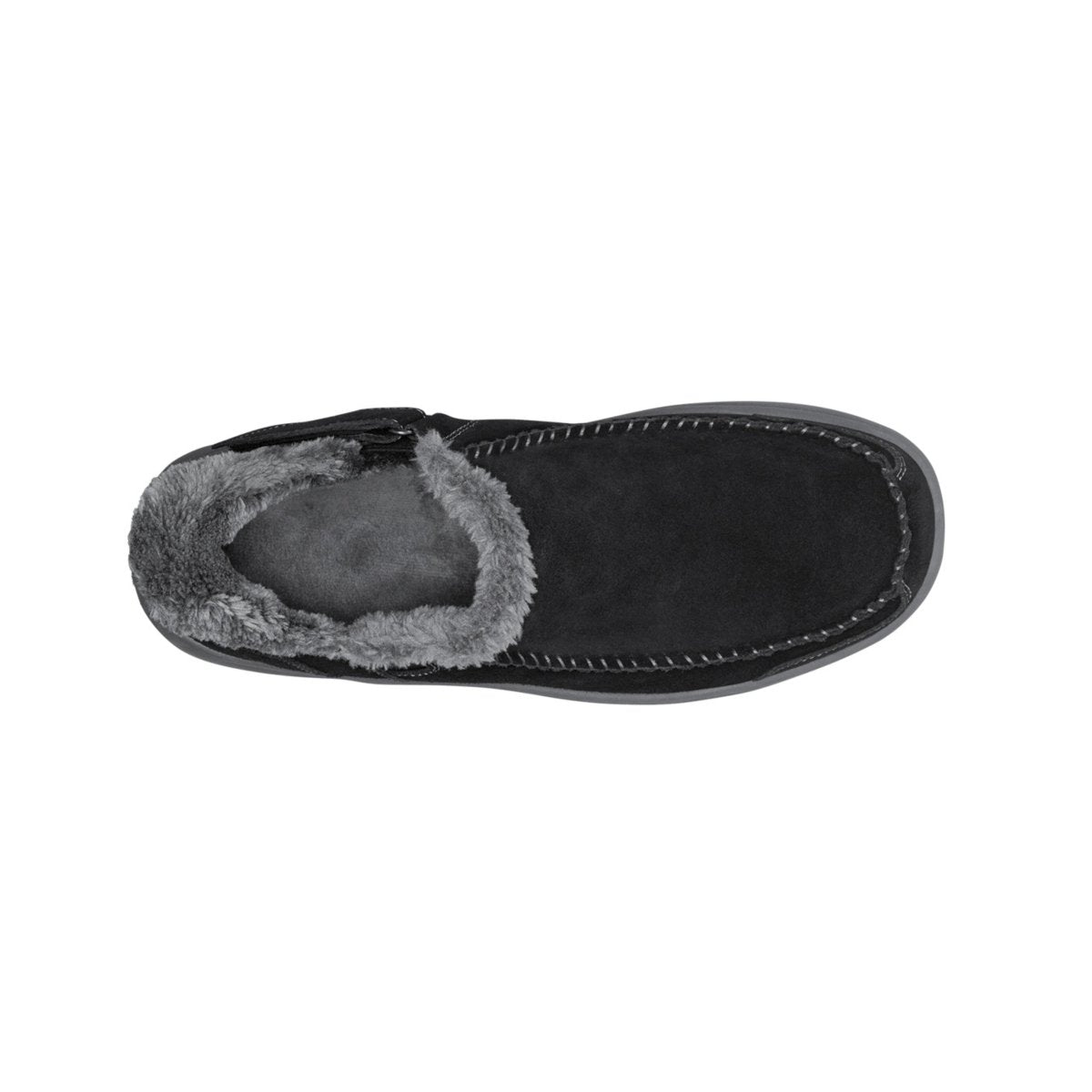 Orthofeet Vito Men's Hands-Free Suede Orthopedic Slipper Shoes - Black 3