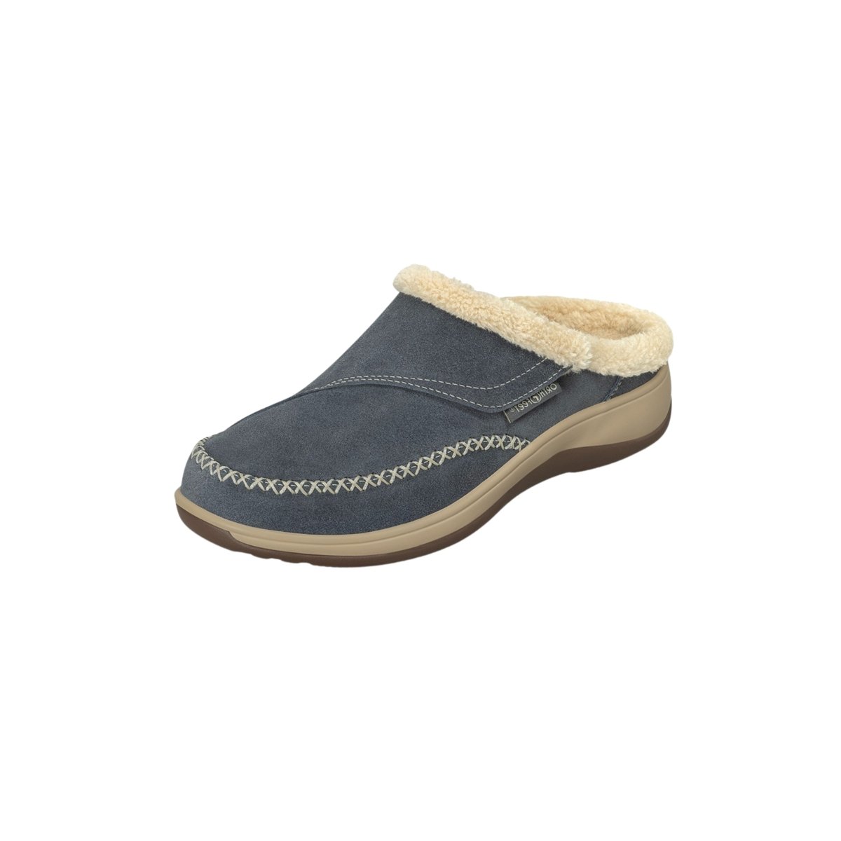 Orthofeet Women's Charlotte Orthopedic Adjustable Slippers - Gray 8