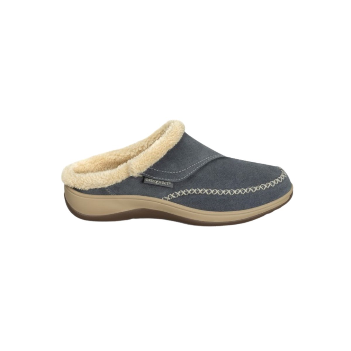 Orthofeet Women's Charlotte Orthopedic Adjustable Slippers - Gray 1