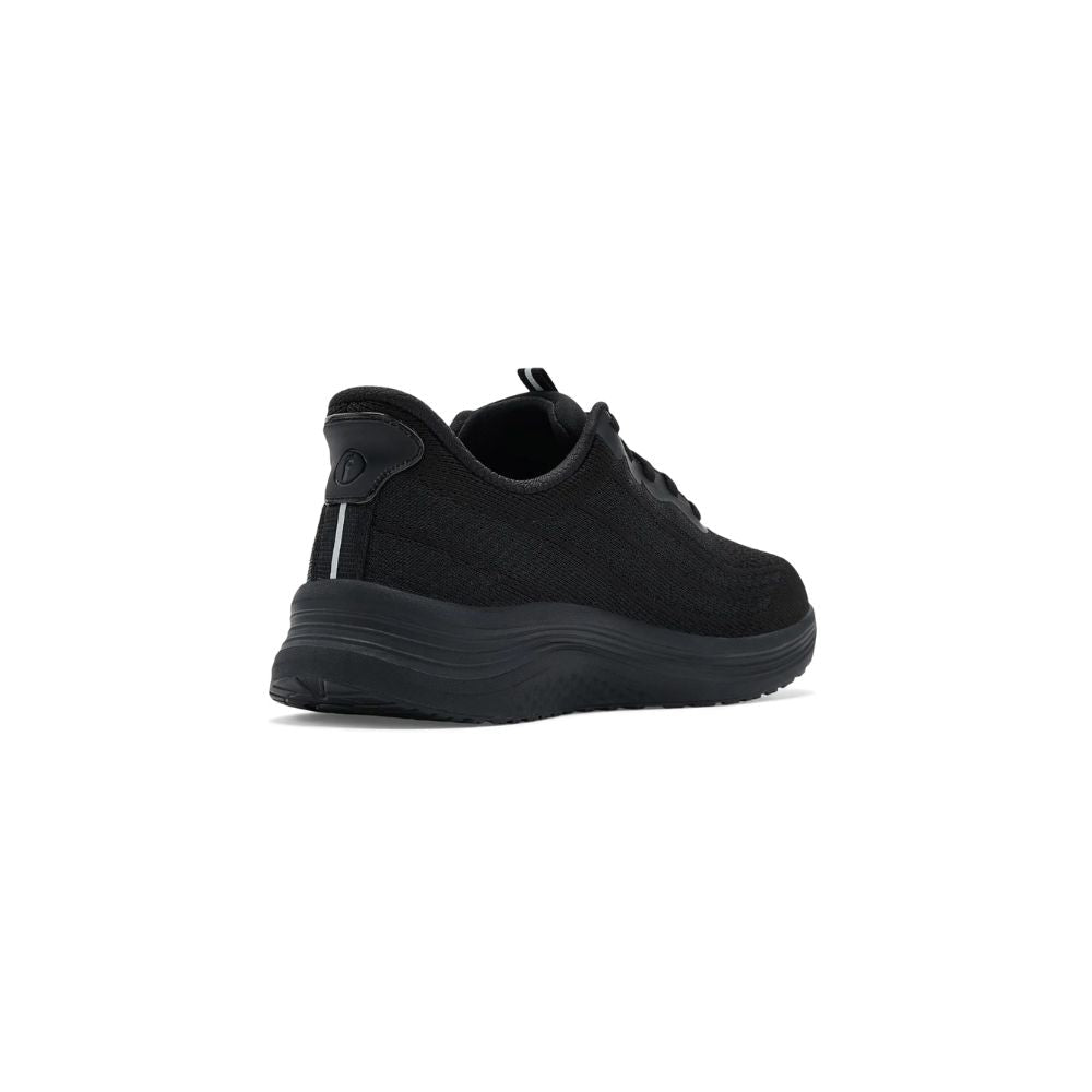 OrthoFeet Women's Nira Hands Free Sneaker - Black/Black 6