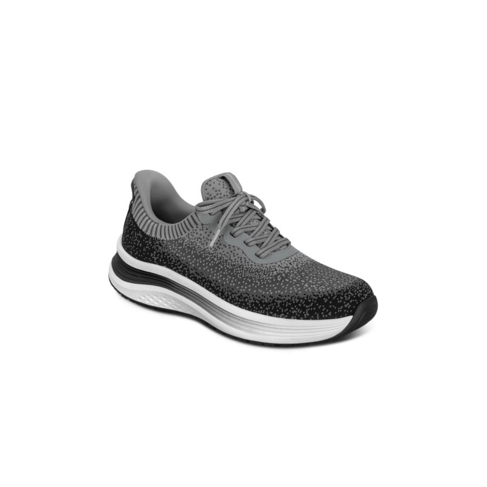OrthoFeet Women's Nira Hands Free Sneaker - Black/Gray 3