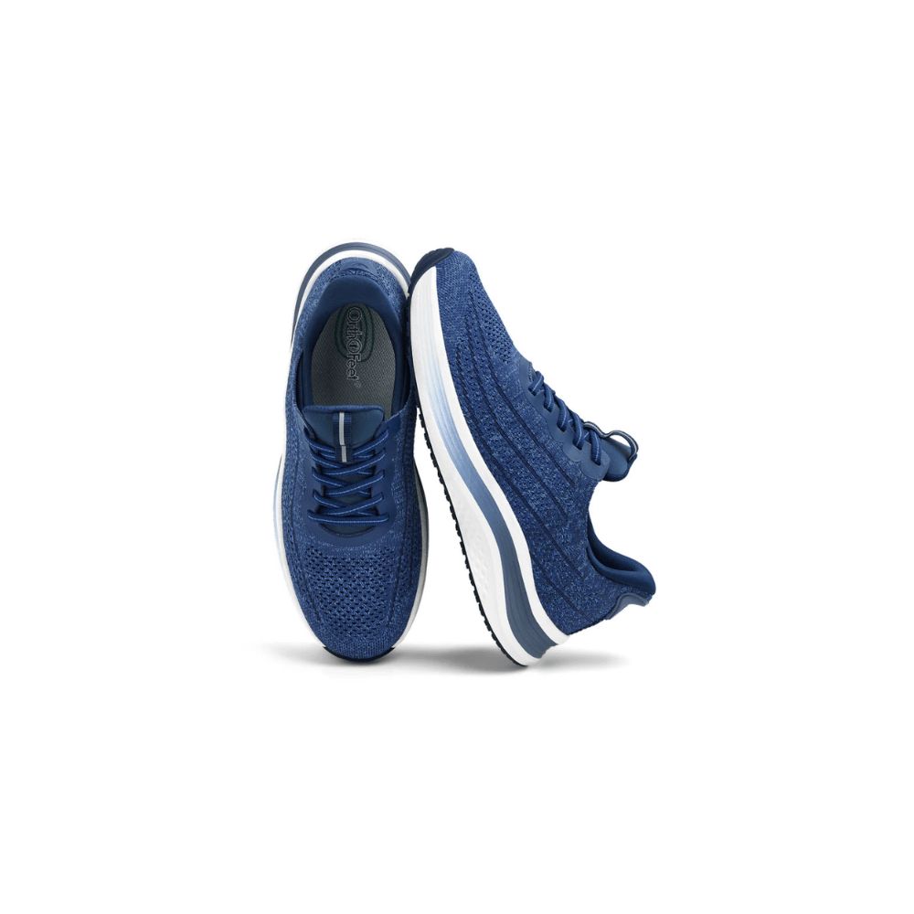 OrthoFeet Women's Nira Hands Free Sneaker - Indigo Blue 4