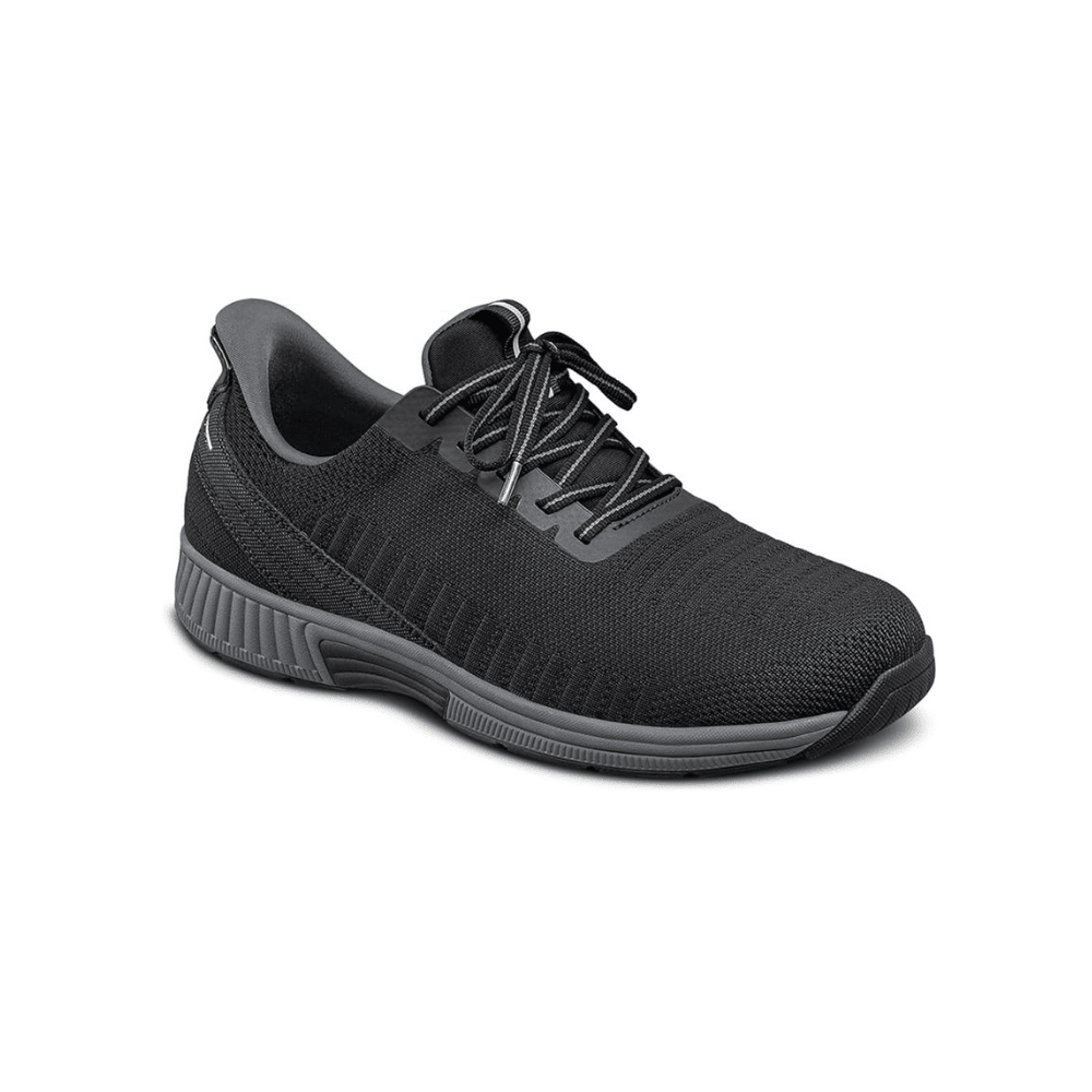 Orthofeet Yari Men's Orthopedic Walking Shoes - Black / Grey 2