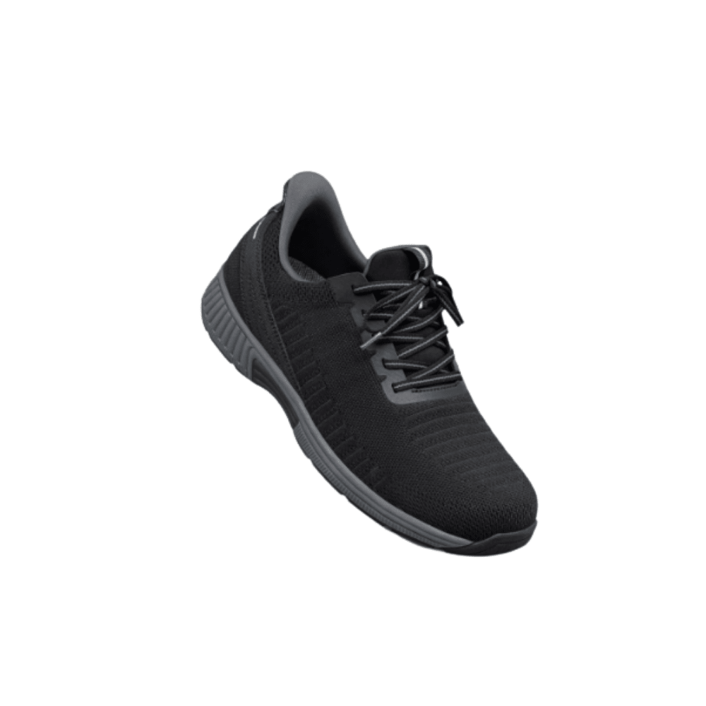 Orthofeet Yari Men's Orthopedic Walking Shoes - Black / Grey 7