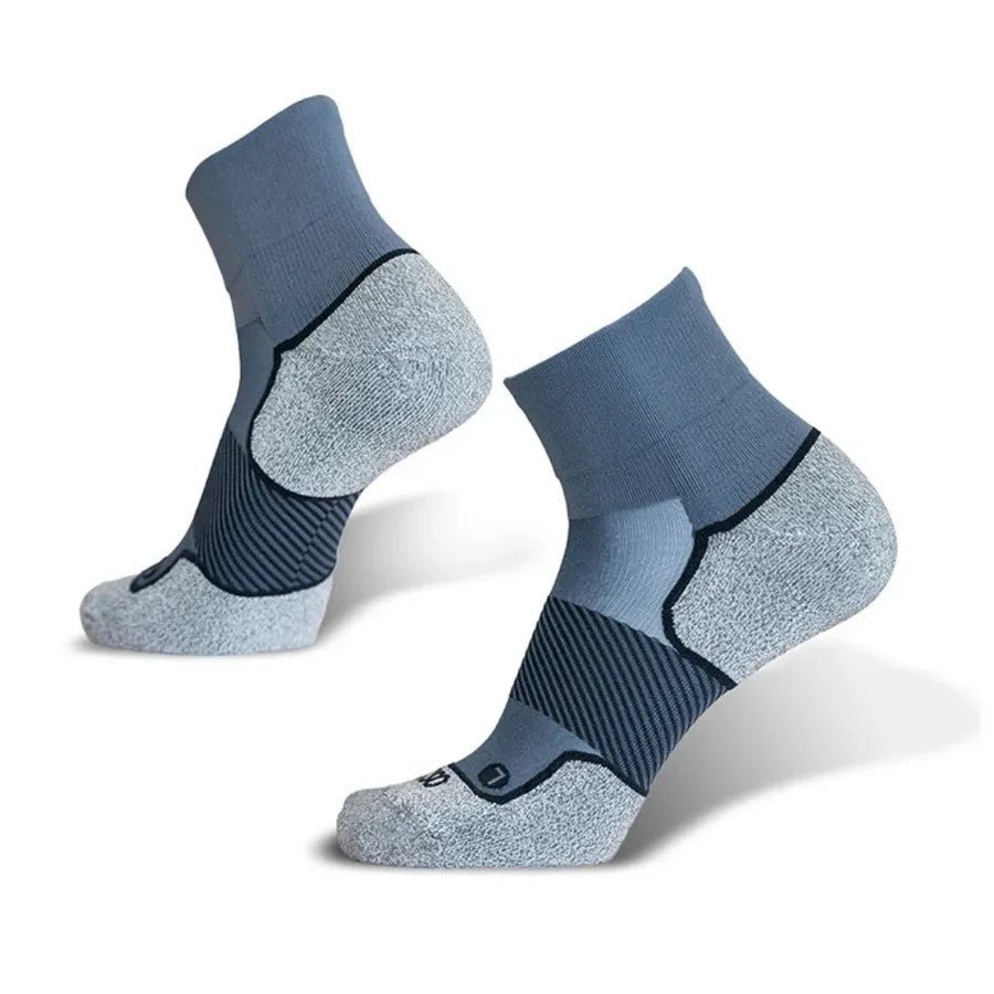 OS1st Active Comfort Socks | 1/4 Crew Charcoal Unisex Socks 1