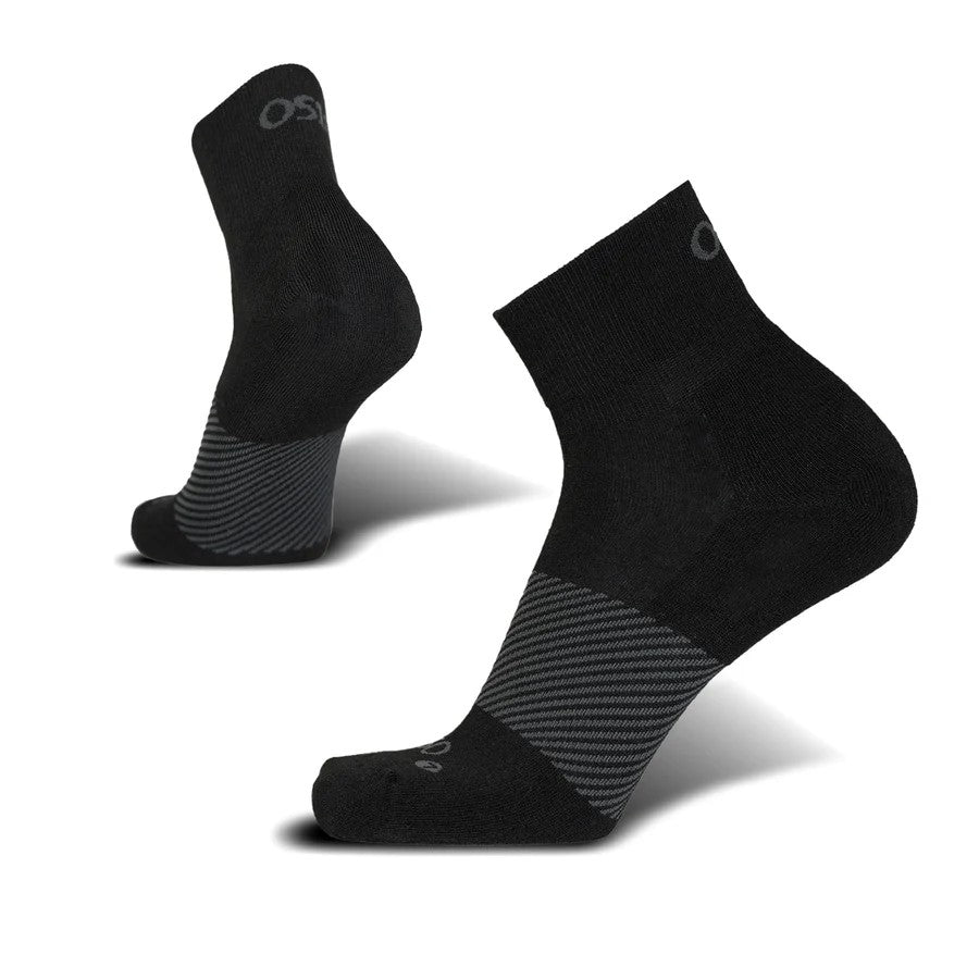 OS1st Wicked Comfort Socks | 1/4 Crew Black Socks 1