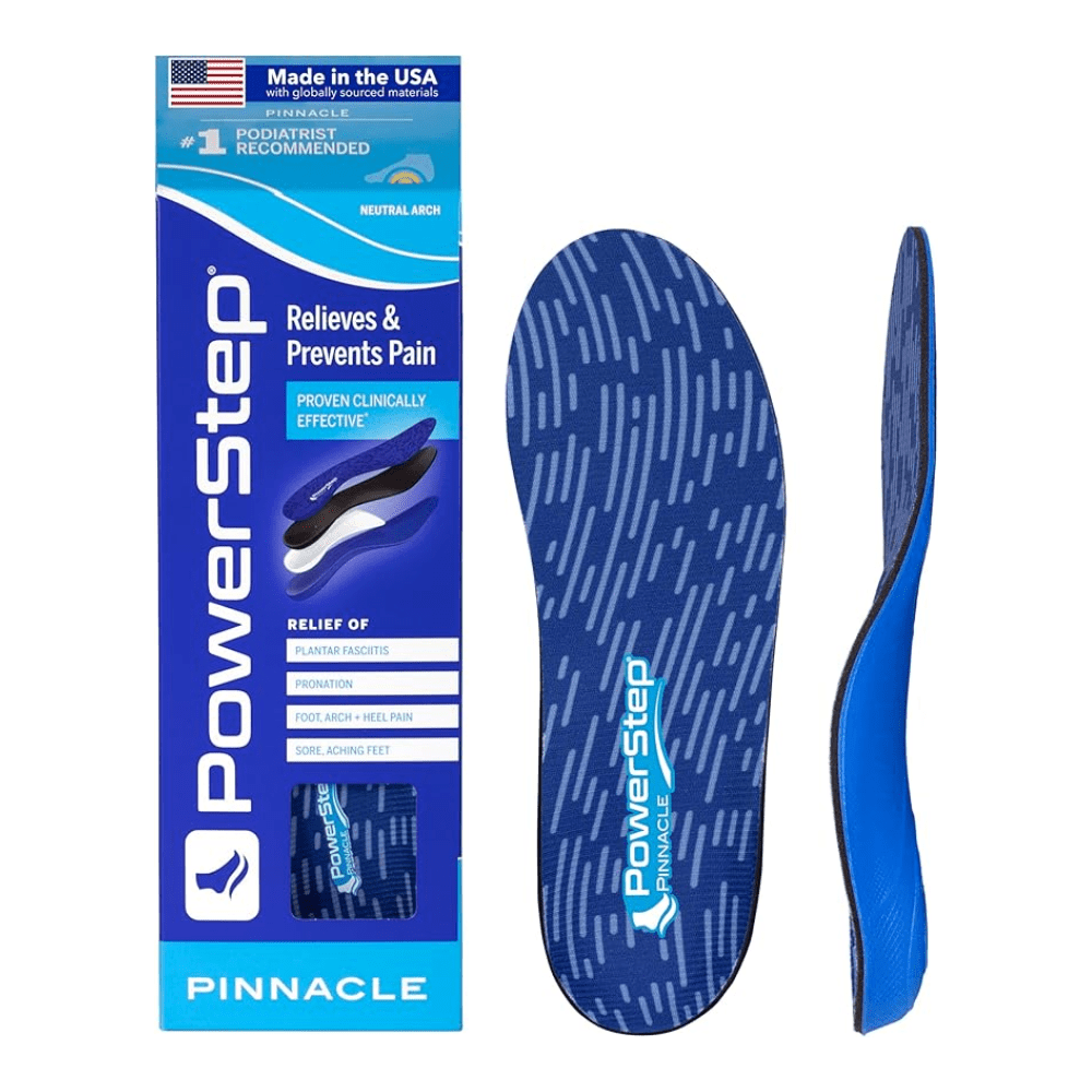 Powerstep Pinnacle Unisex Pain relief Full Length insoles Neutral Arch 6