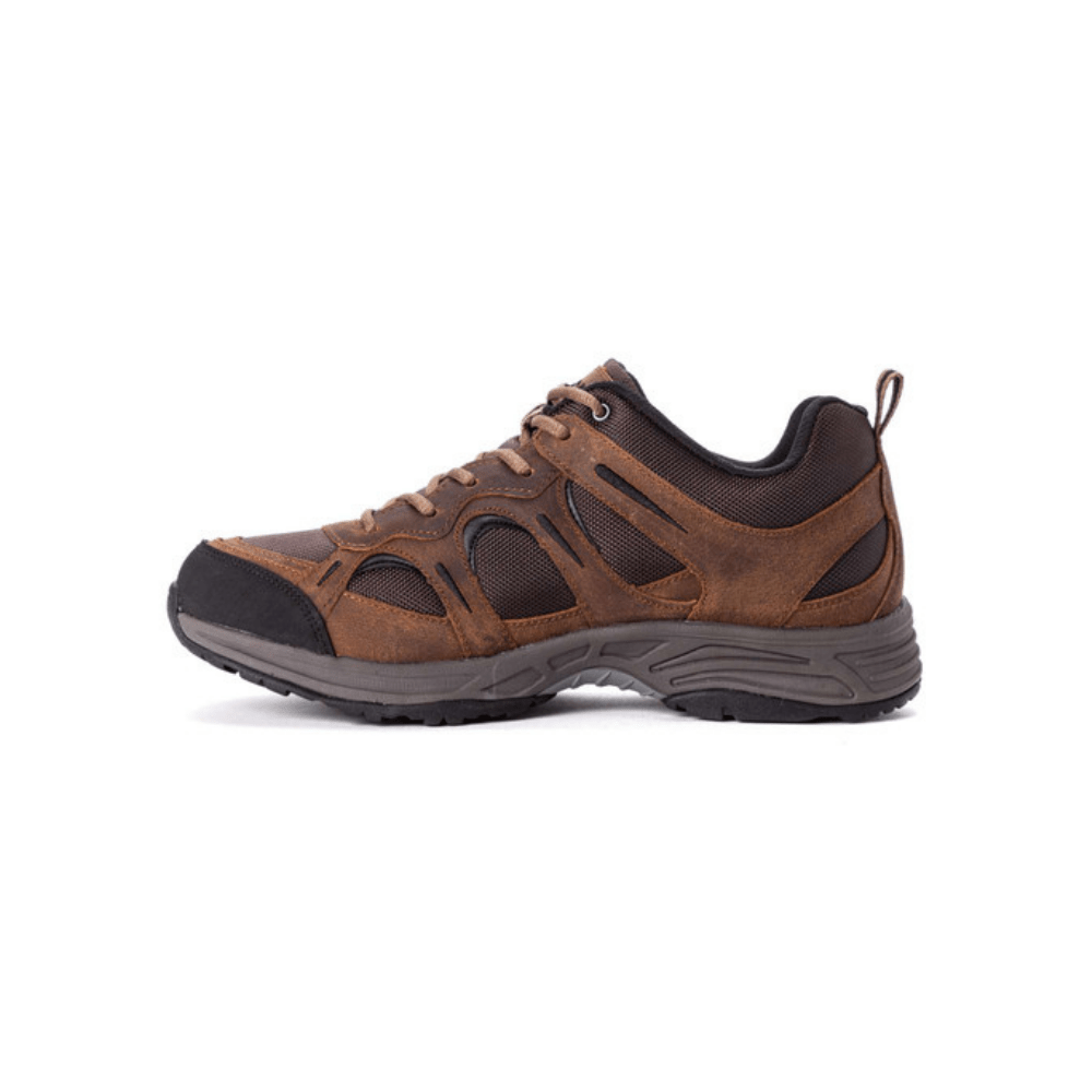 Propet Men's Connelly Waterproof Hiking Sneakers - Brown & Gunsmoke/Orange 4