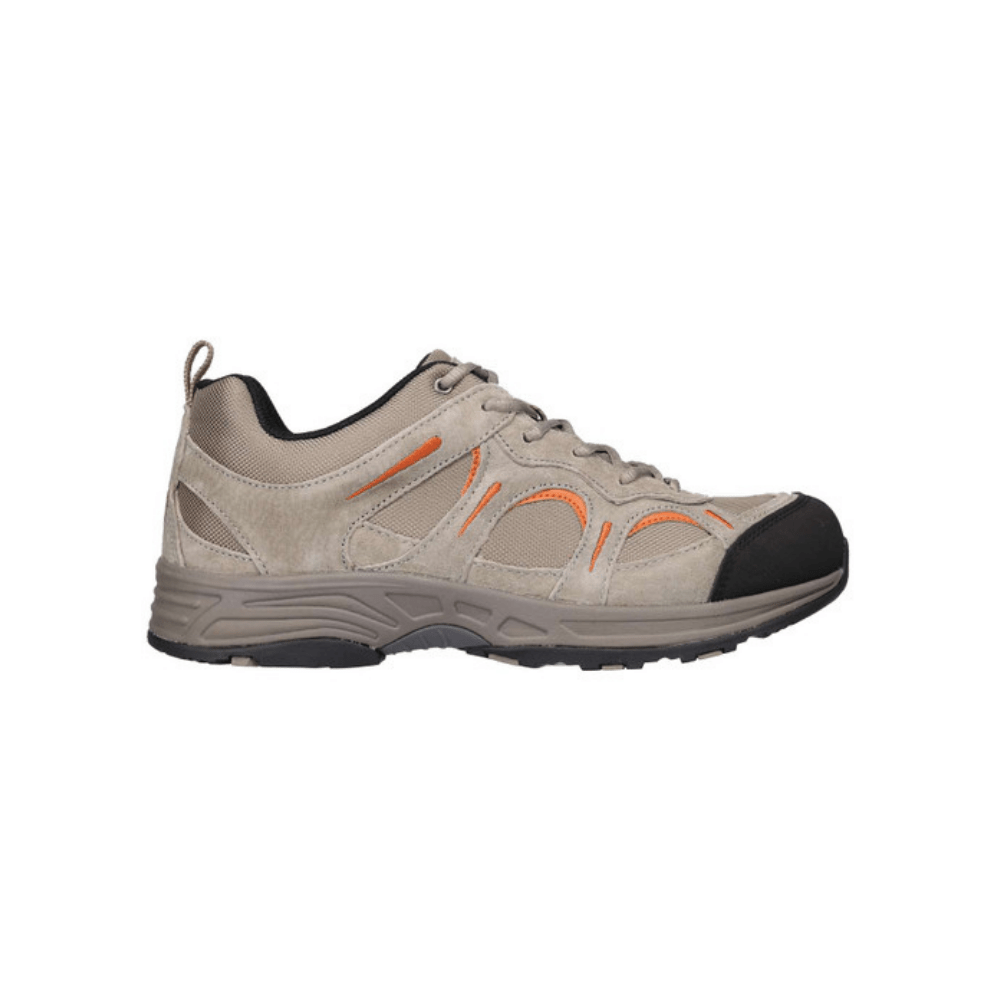 Propet Men's Connelly Waterproof Hiking Sneakers - Brown & Gunsmoke/Orange 2