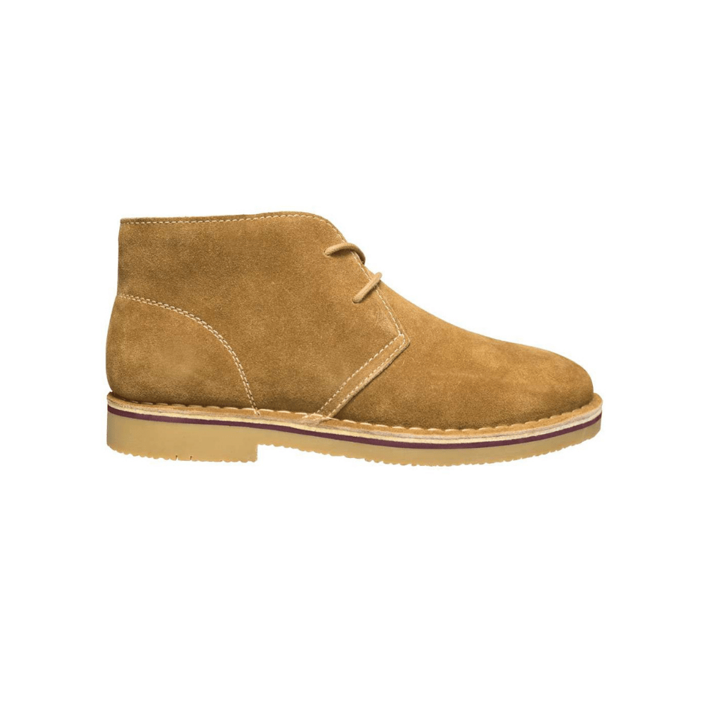 Propét Men’s Findley Suede Chukka Boot Stone & Tan 3