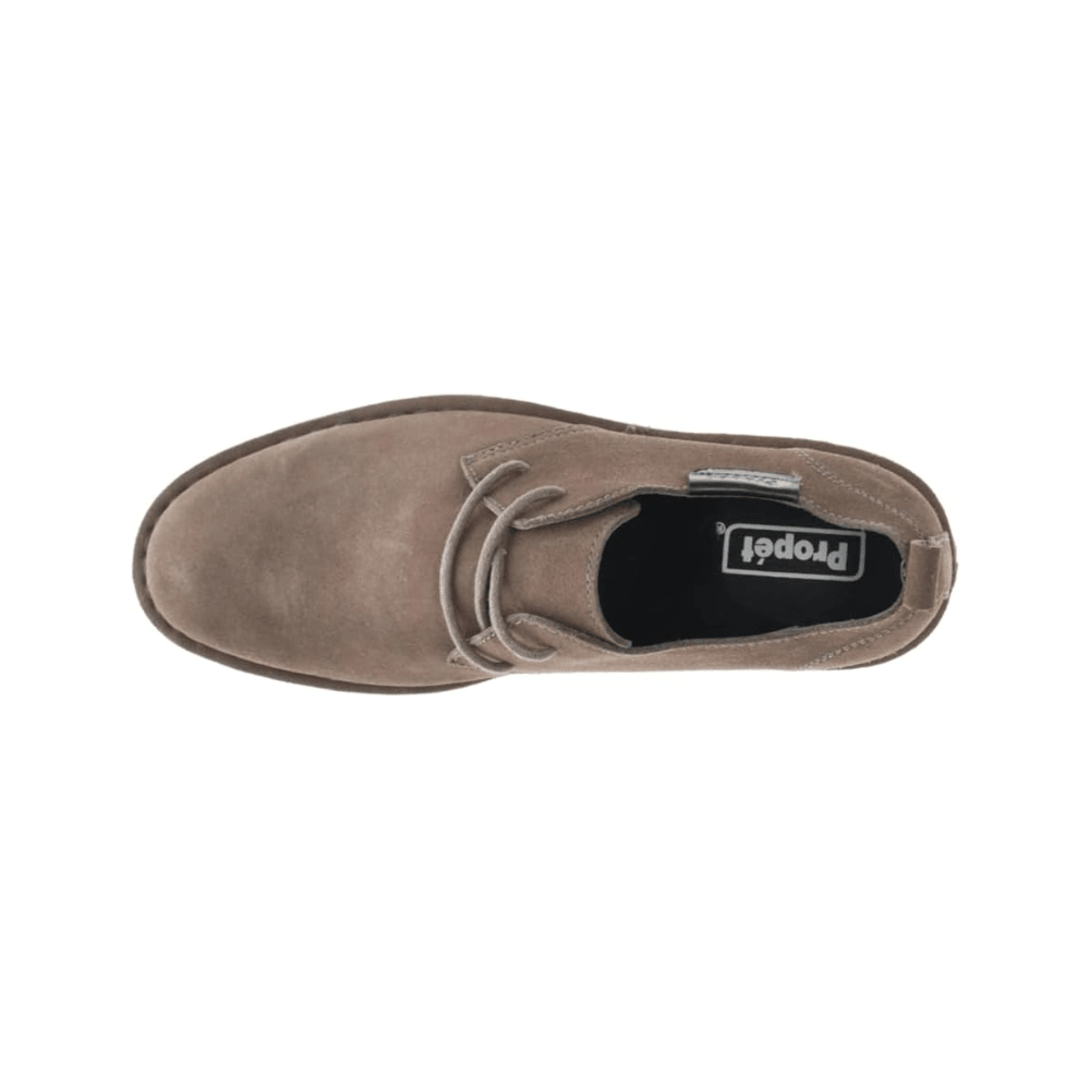 Propet Men’s Finn Oxford Suede Casual Shoes – Stone XX Wide 4