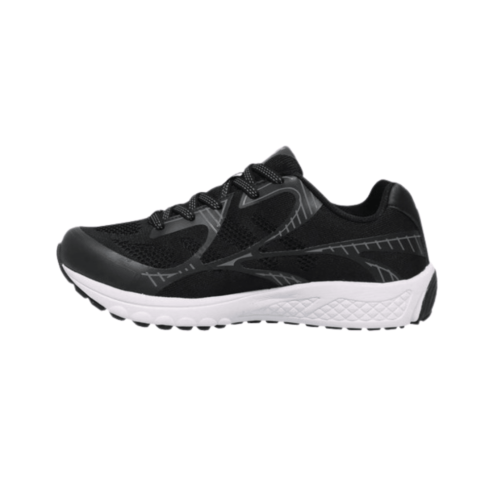 Propét Men's One LT Athletic Sneaker - Black/Grey & Dark Grey/Burnt Orange 3