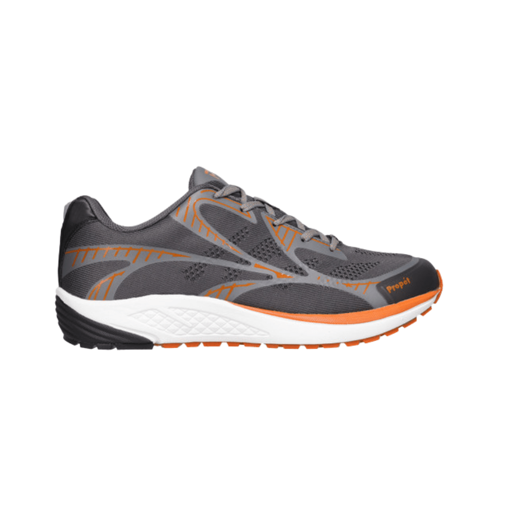 Propét Men's One LT Athletic Sneaker - Black/Grey & Dark Grey/Burnt Orange 2