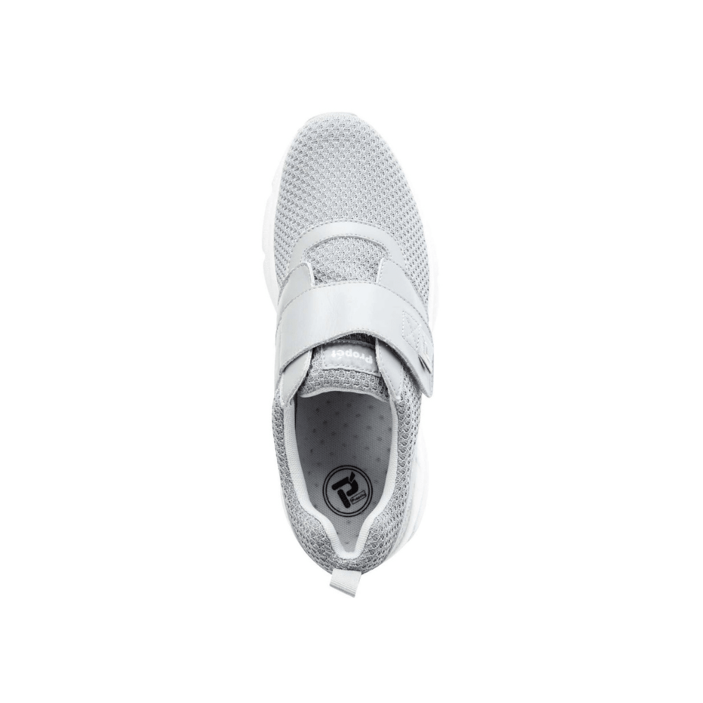 Propét Men’s Stability X Strap Athletic Walking Sneaker - Black & LT Grey 9