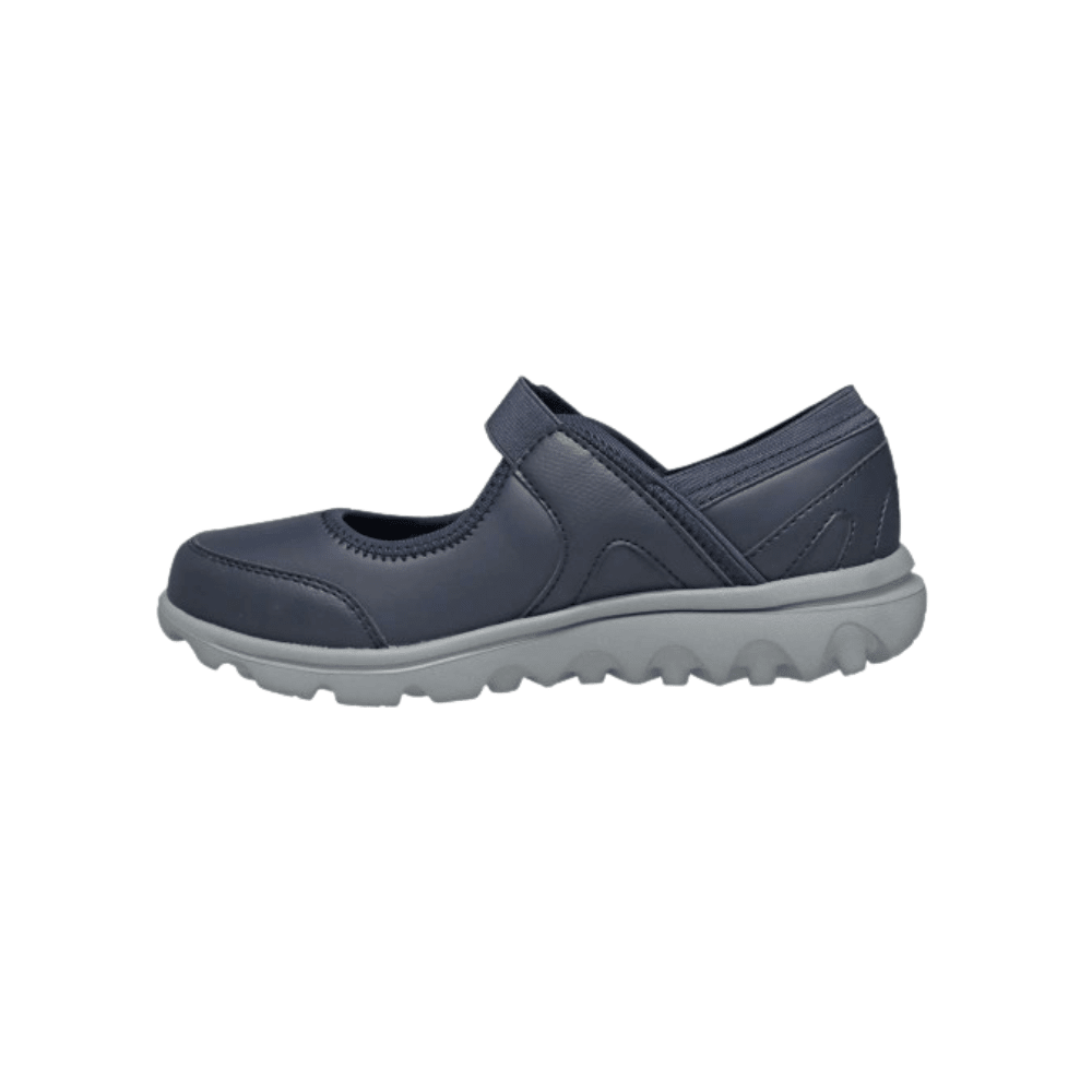 Propét Women's Onalee Mary Jane Flat - Black & Navy 4