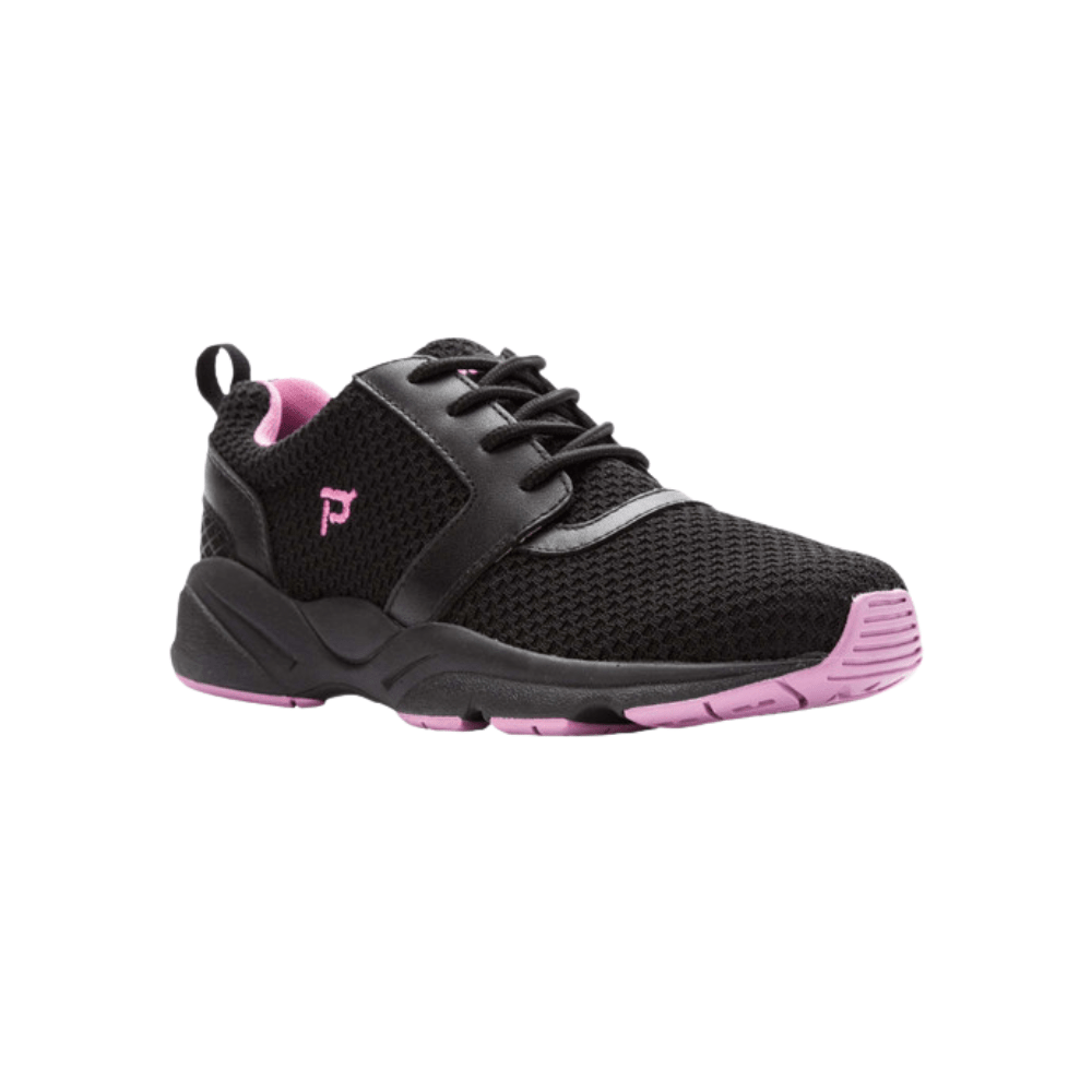 Propét Women's Stability X Walking Shoes - Black/Berry & Black 3