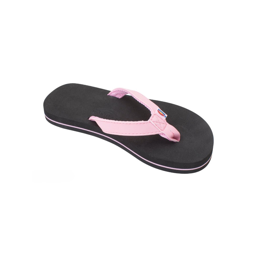 Rainbow Kids The Grombow - Soft Rubber Top Sole with Narrow Strap and Pin line Pink Sandal 1