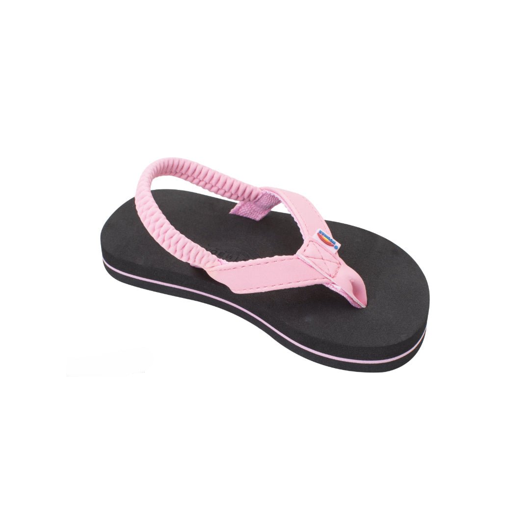 Rainbow Kids The Grombow - Soft Rubber Top Sole with Narrow Strap and Pin line With Back Strap Pink Sandal 1