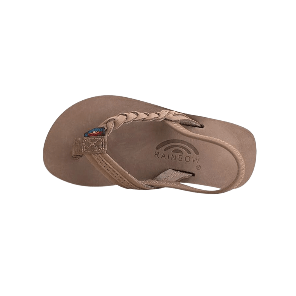 Rainbow Sandals Kid's Toddler - Flirty Braidy Dark Brown Flipflop 3