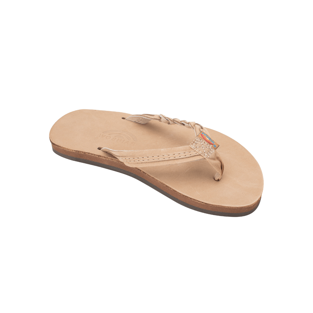 Rainbow Sandals Kid's Toddler - Flirty Braidy Sierra Brown Flipflop 1