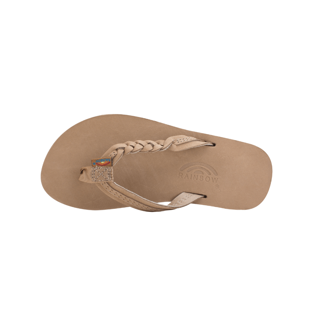 Rainbow Sandals Kid's Toddler - Flirty Braidy Sierra Brown Flipflop 3