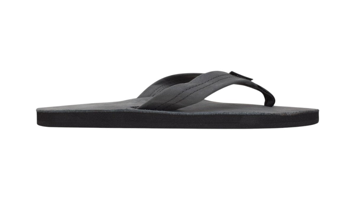Rainbow Sandals Men's Single Layer Wide Strap Premier Leather - Black 2