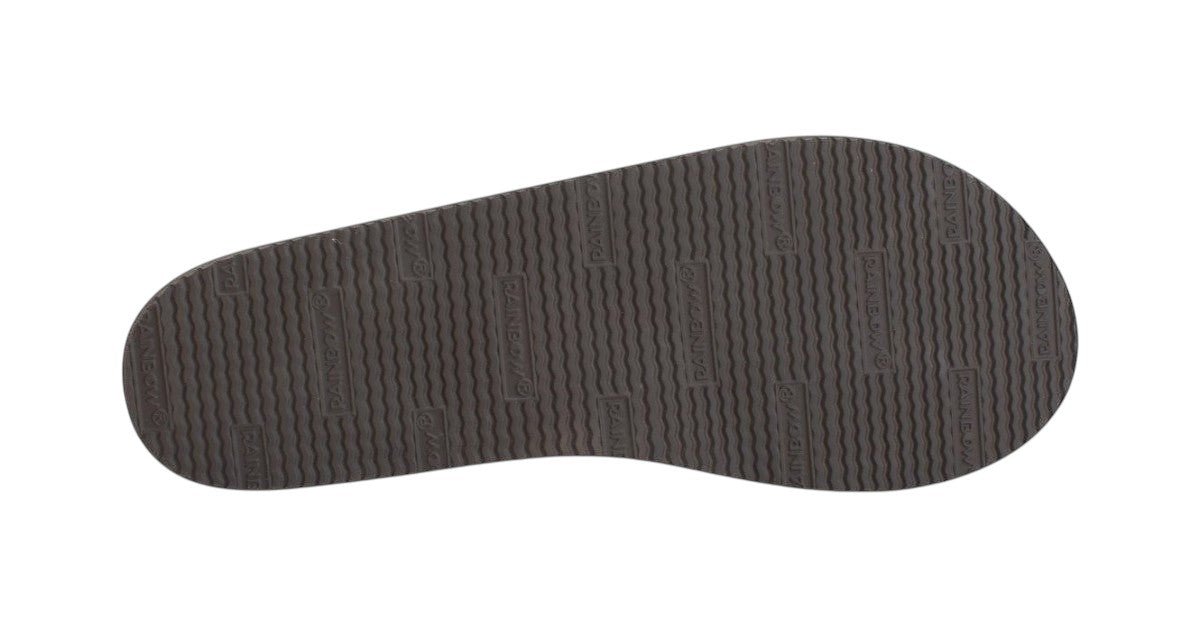 Rainbow Sandals Women's Single Layer Narrow Strap Flip Flop - Dark Brown 5