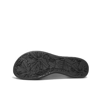 Reef Cushion Cloud Black / Tan Women's Platform Slide Sandal 2