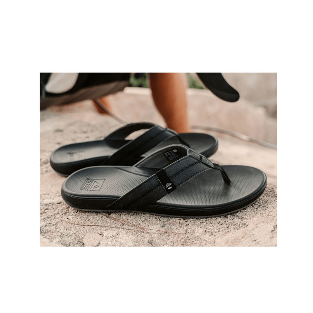 REEF Cushion Phantom 2.0 Men's Cushioned Flip Flop Black - CJ4346 6